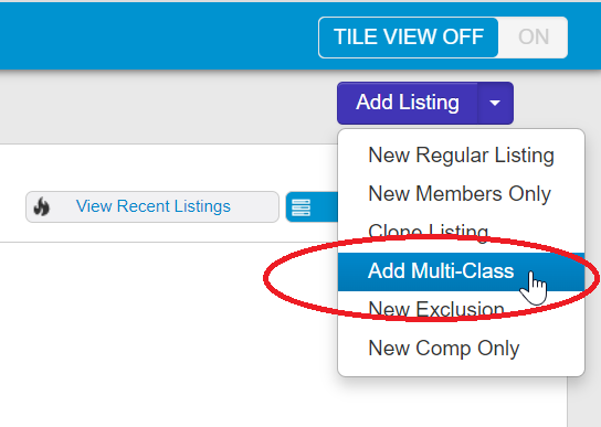 LM: Add Multi-Class Listing (Video)