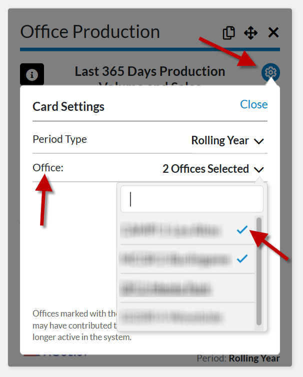 Office Production Cards - Office Performance Metrics at your Fingertips