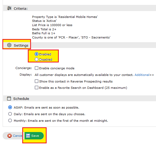 How To Reactivate a Disabled Auto Email and modify.