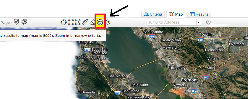 How to view MLS Area Boundary Lines