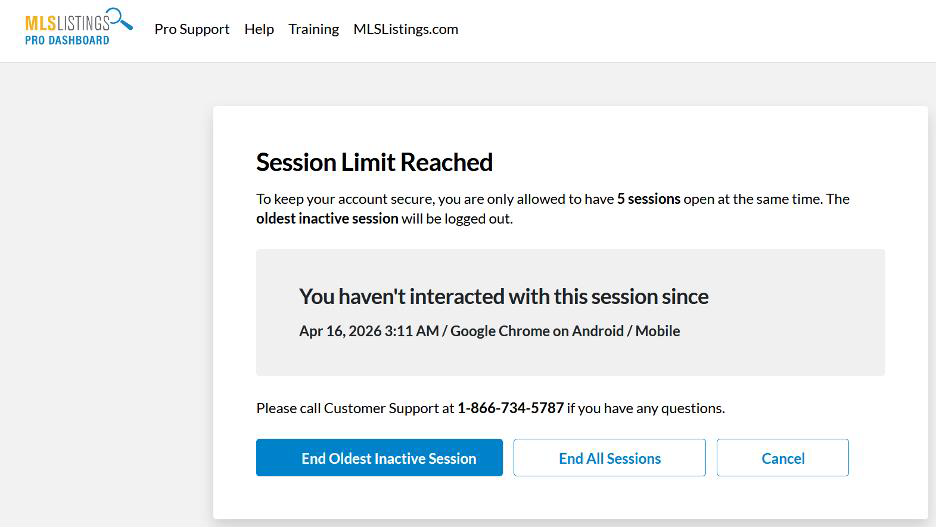 Upcoming Security Update: Concurrent Session Limit
